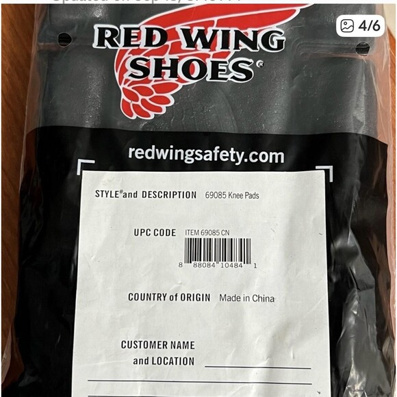 Red Wing Shoes Knee Pads 69085 Work Pant Insert Foam Safety Protective Pair - Picture 3 of 7